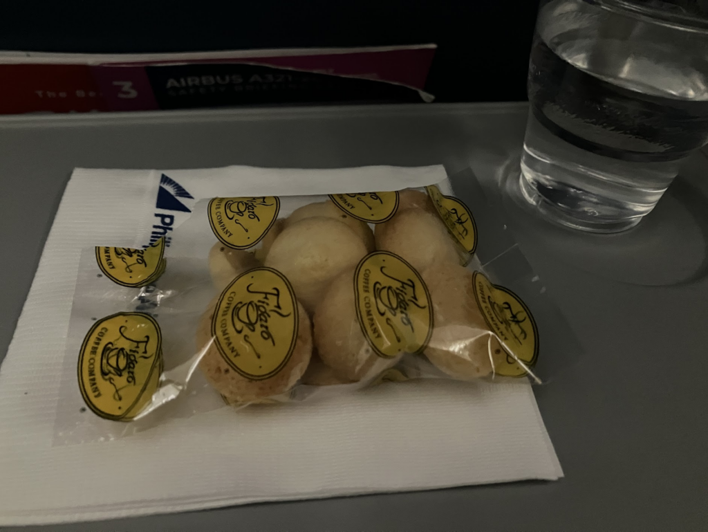 Cookies served on the flight from Manila to Cebu